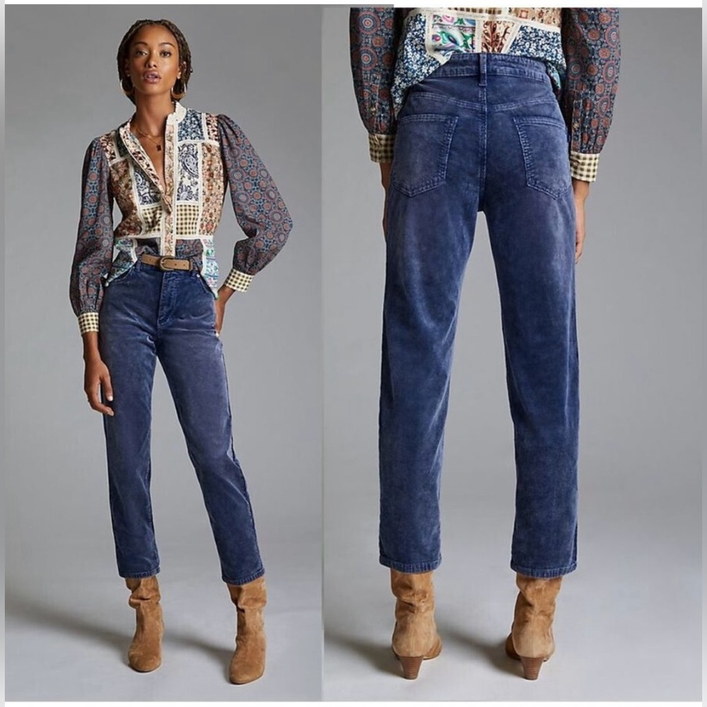 Anthropologie Pilcro The Vintage Straight Corduroy Pants size 28